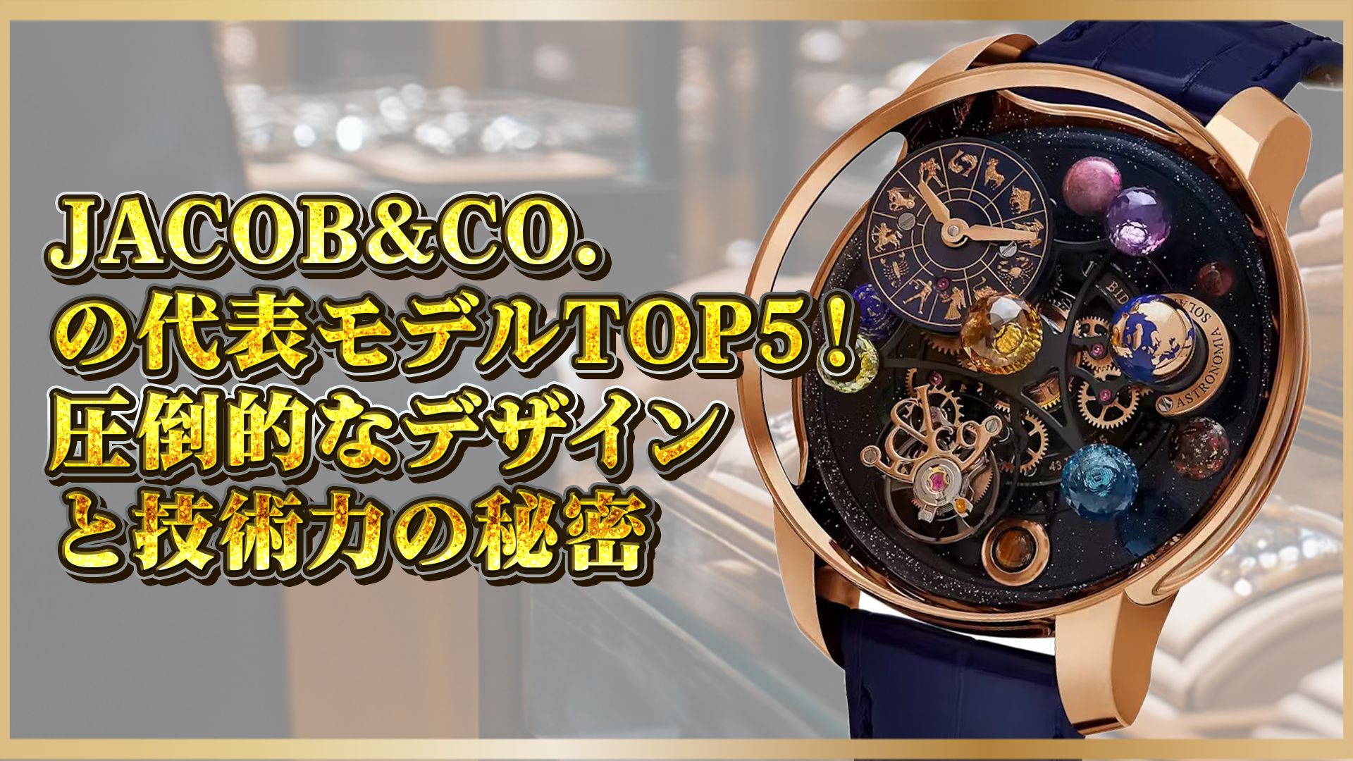 【唯一無二の存在感!】Jacob & Co.(ジェイコブ)の人気モデルTOP5|革新デザインと注目の特徴を解説