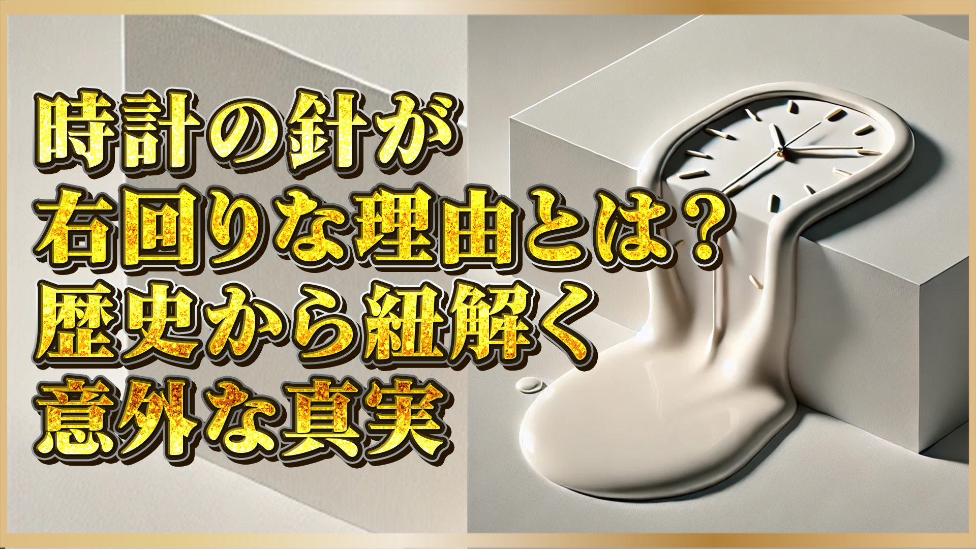 【時計の基礎知識】針が右に回る理由とは？知られざる歴史、起源と高級時計に受け継がれる伝統、文化背景