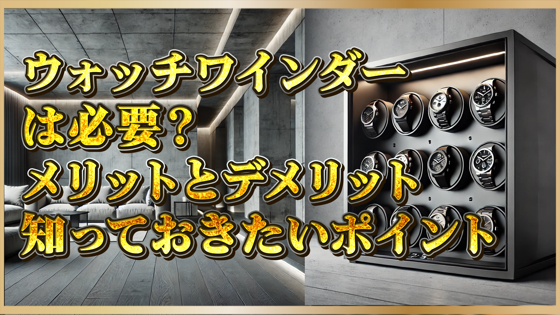 【ウォッチワインダー】自動巻き腕時計に本当に必要？高級時計ユーザーが知っておくべきメリットと注意点