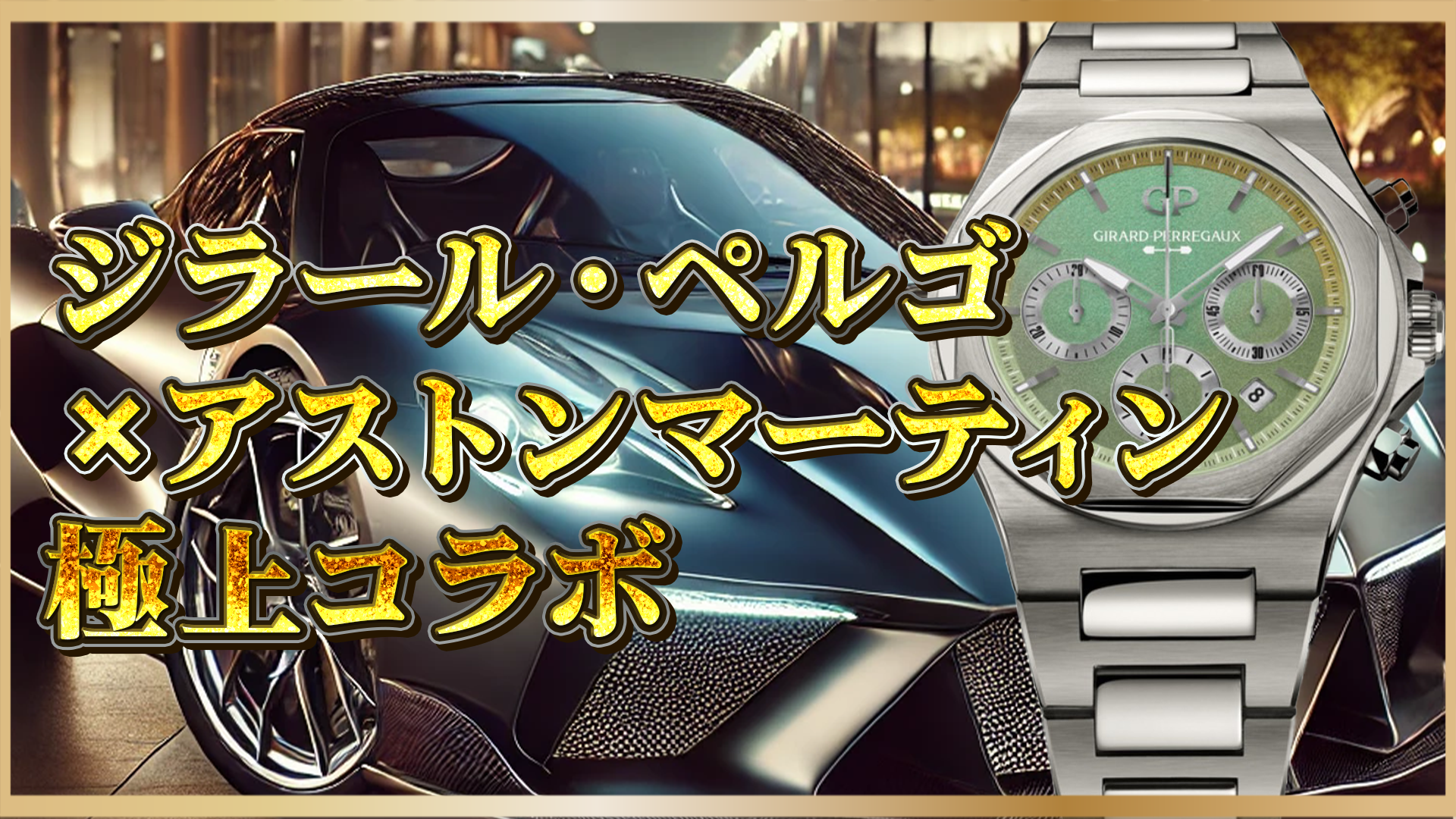 【限定コラボ】ジラール・ペルゴ×アストンマーティンの時計が登場！