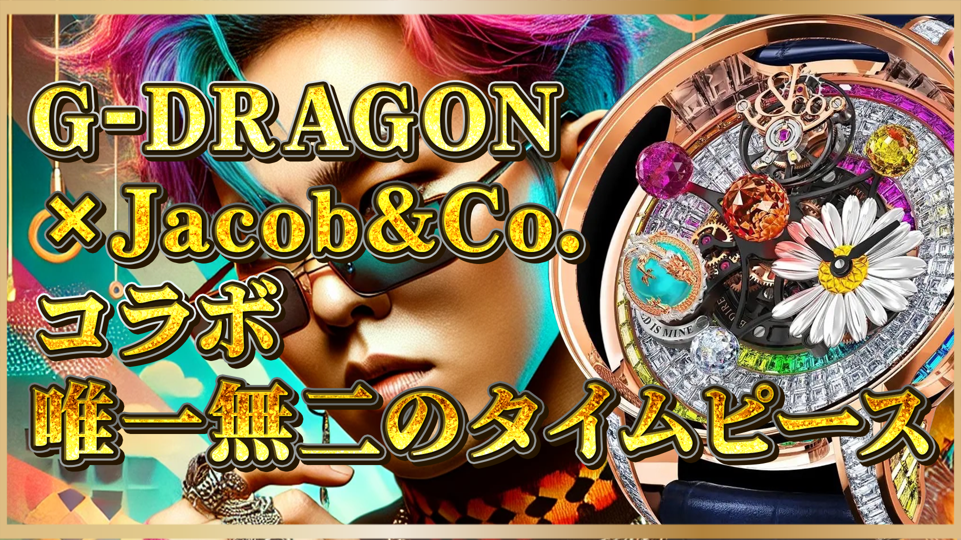【G-DRAGON×Jacob & Co.】豪華コラボ！唯一無二の「Astronomia Solar G-Dragon」誕生