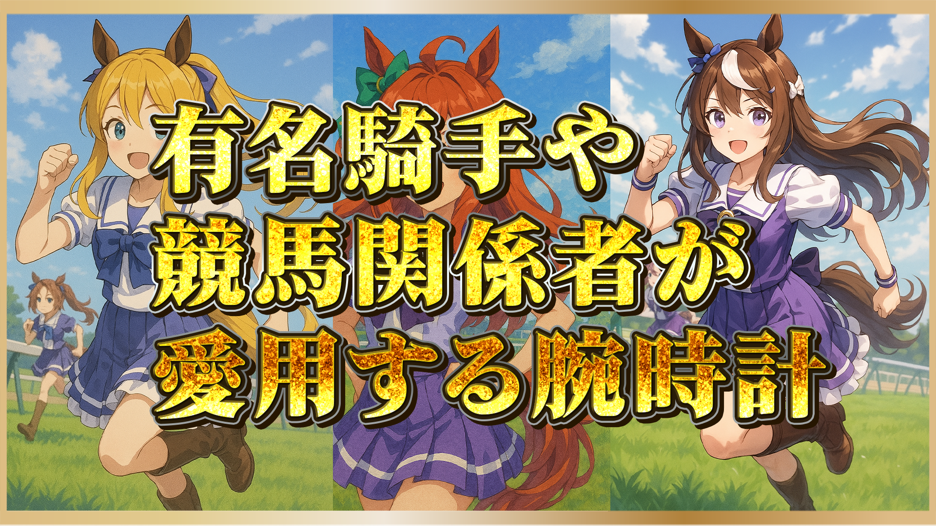 【注目】競馬関係者に支持される腕時計の魅力と選ばれる理由
