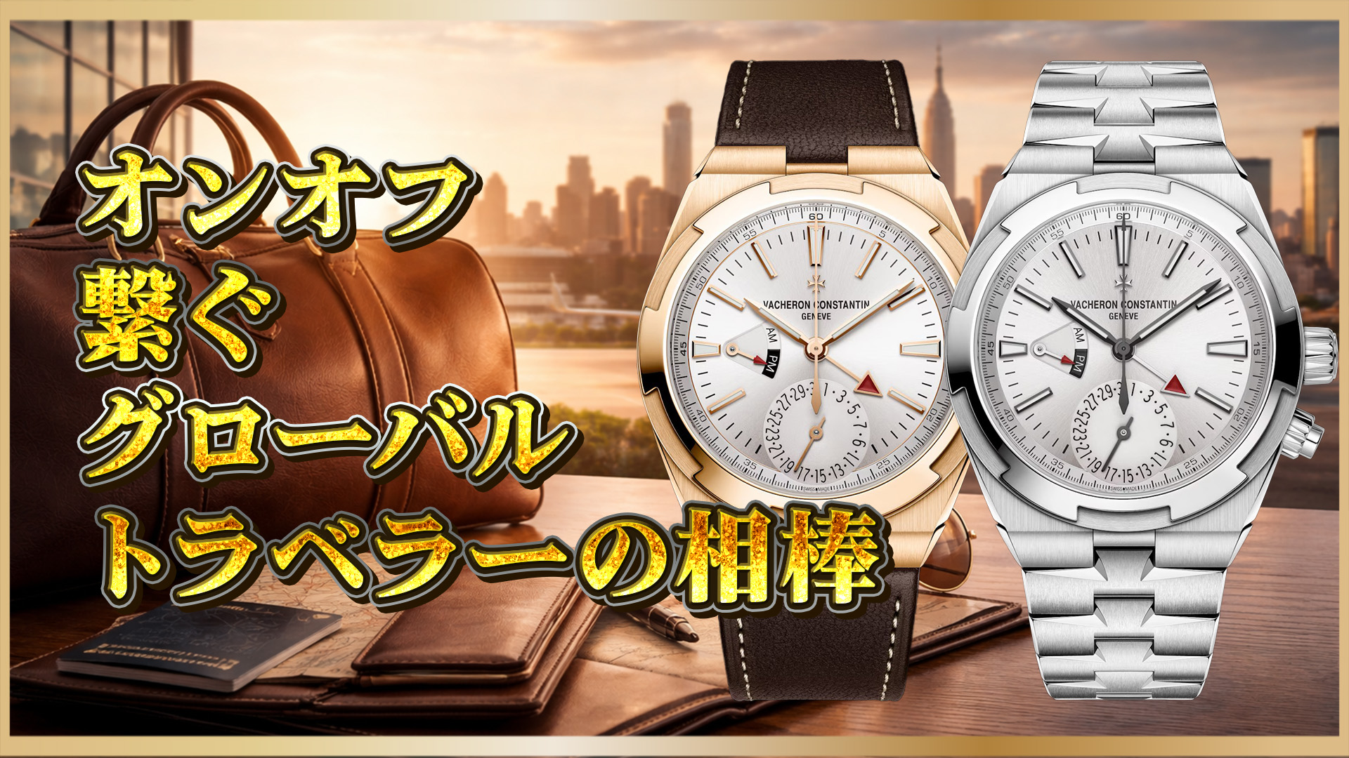 【比較解説】ヴァシュロン・コンスタンタン「オーヴァーシーズ・デュアルタイム」7920V――ピンクゴールド（7920V/000R-B336）とステンレス（7920V/210A-B333）の違い