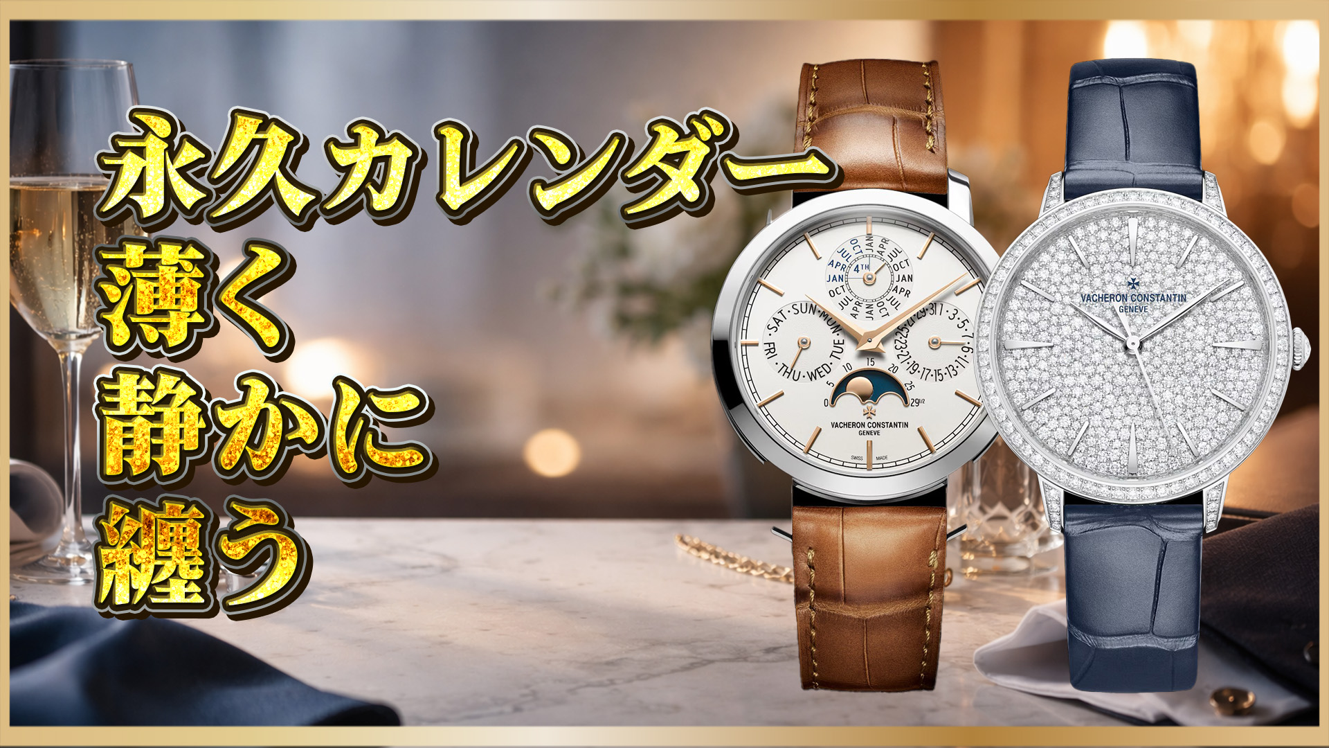 【極薄パーペチュアル】トラディショナル36.5mmで味わう、永久カレンダーの“端正”